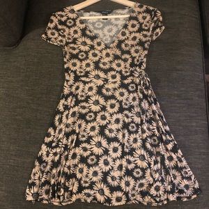 Daisy Wrap Mini Dress